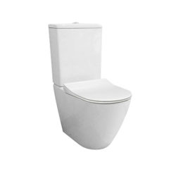 Parisi Ellisse MKII Rimless Back to Wall Toilet Suite with Soft Close Seat