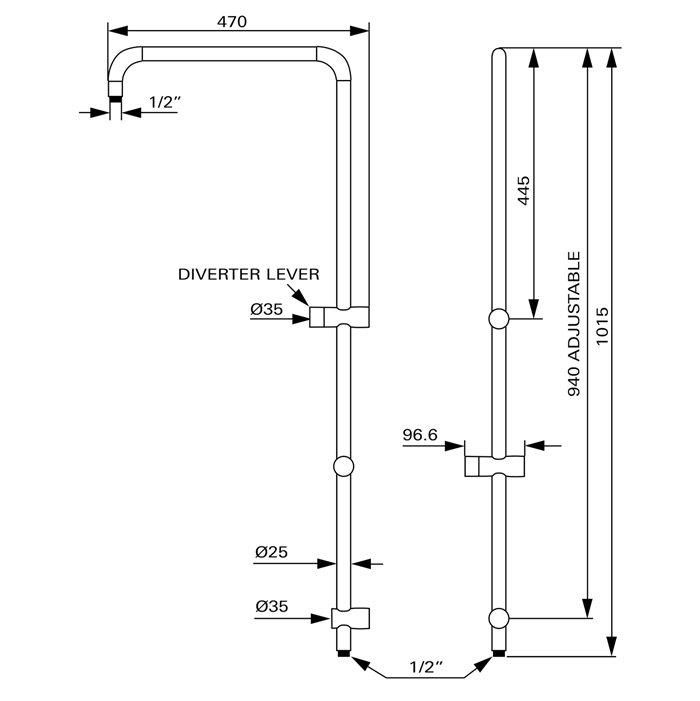 GROHE Euphoria Shower System dimensions – Bathroom Supplies in Brisbane