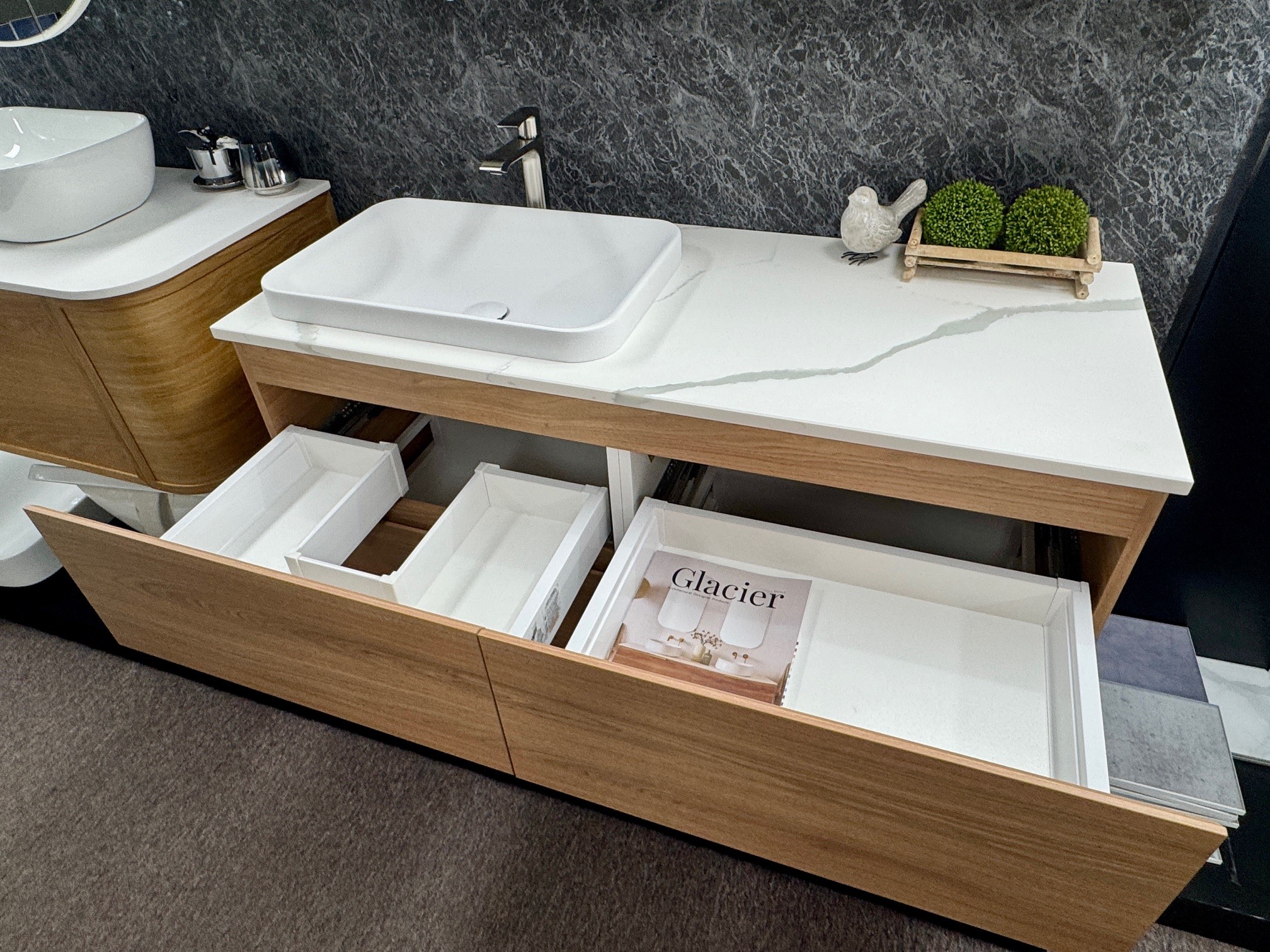 ADP 1200mm Glacier All Drawer Twin Lite Wall Hung Vanity - Image 4
